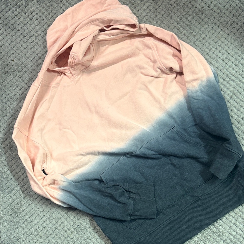 Pink and Gray Ombre Hoodie